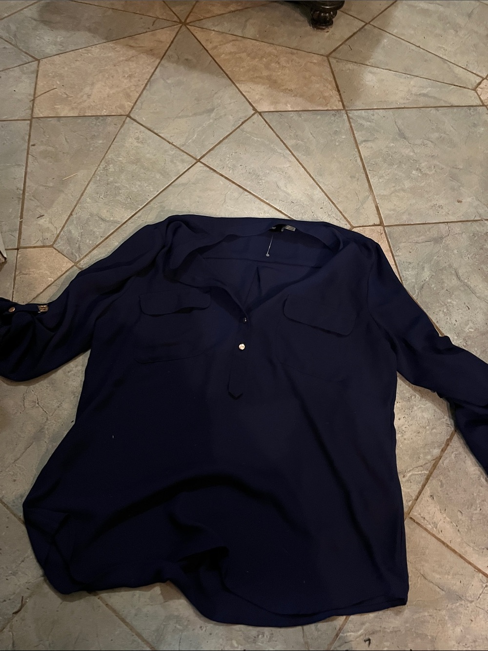 Ivanka Trump Navy Pullover Shirt